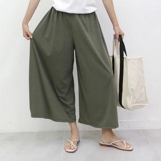 Plain Textured Culottes