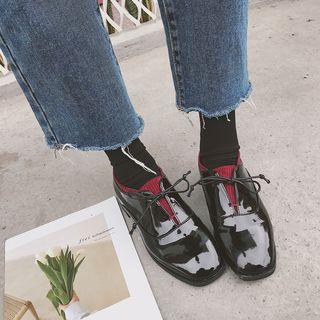 Color Panel Oxford Shoes