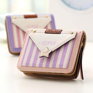 Pinstripe Panel Wallet