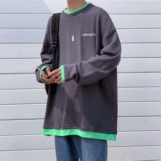 Layered Lettering Sweatshirt