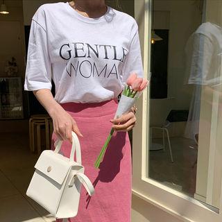 Gentle Woman Printed T-shirt White - One Size