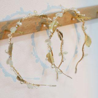 Faux Pearl Leaf Alloy Headband (various Designs)