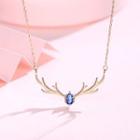 Rhinestone Antler Necklace