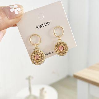 Rhinestone Dangle Earring 1 Pair - Earrings - One Size