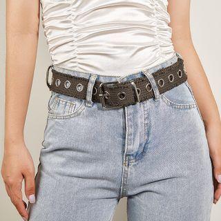 Distressed Canvas Belt