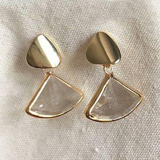 Faux Crystal Earring K28 - 1 Pair - One Size