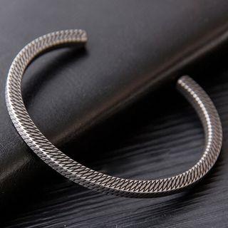 Stainless Steel Open Bangle 162 - 316 Stainless Steel - Silver - One Size