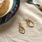 Metallic Geo Dangle Earrings Gold - One Size