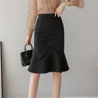 Asymmetrical Fish Tail A-line Skirt