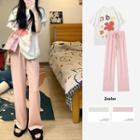 Short-sleeve Print T-shirt / Pants