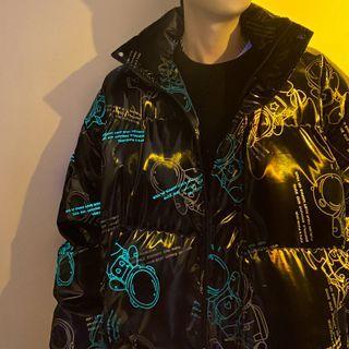 Astronaut Print Padding Jacket