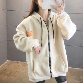 Loose-fit Long-sleeve Zip Up Hoodie