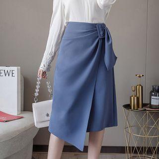 Wrap Asymmetrical Pencil Skirt