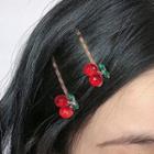 Cherry Hair Pin 1pc - As Shown In Figure - One Size