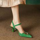 Butterfly Ankle-strap Pointy-toe High-heel Sandals
