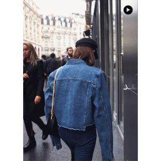 Pocket-detail Denim Cropped Jacket