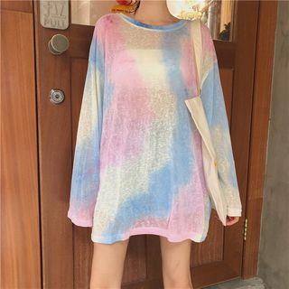 Iridescent Knit Top As Shown In Figure - One Size