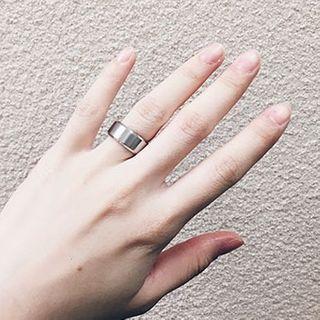 Stainless Steel Frosted Ring