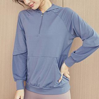Plain Hooded Sports Top