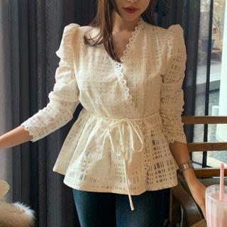 Wrap Lace Blouse