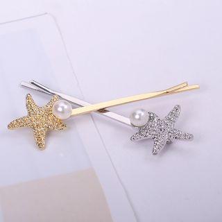 Beaded Star Hair Pin