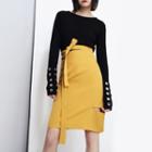 Convertible Cutout Pencil Skirt