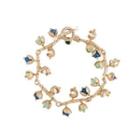 Fashion And Elegant Plated Gold Shell Freshwater Pearl Bracelet Golden - One Size
