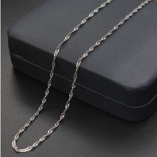 925 Sterling Silver Chained Necklace As Shown In Figure - 16 Inches