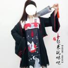 Hanfu Long-sleeve Top / Light Jacket / Midi Skirt / Set