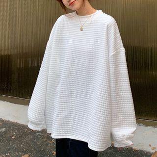 Long Sleeve Gingham Pullover