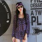 Set: Halter Printed Bikini + Printed Top