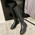 Genuine Leather Zip Tall Boots