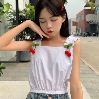 Cherry-detailed Tank Top