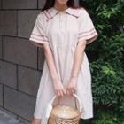 Sailor Collar Short-sleeve Mini A-line Dress