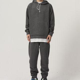 Textured Hoodie / Sweatpants