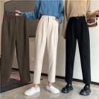 High-waist Woolen Shift Pants