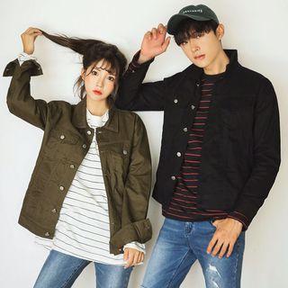 Couple Long-sleeve Dual-pocket Jacket