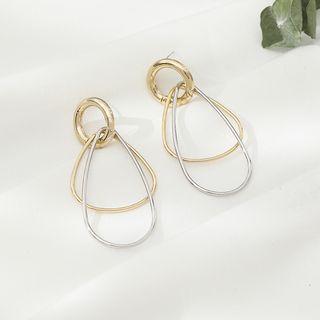 Alloy Dangle Earring 1 Pair - S925 Silver Earrings - Gold & Silver - One Size