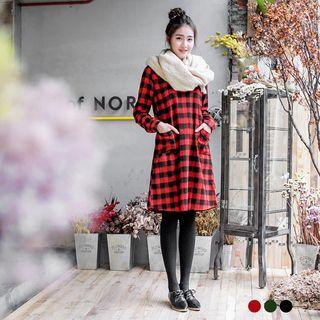 Classic Checked Double-pocket Dress