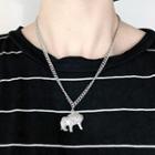 Stainless Steel Elephant Pendant Necklace