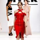 Cross Strap Zipped Sheath Dress