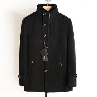 Buttoned Woolen Jacket