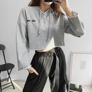 Loose-fit Hooded Crop Top