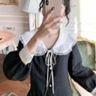 Long-sleeve Peter-pan Collar Dress