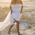 Off Shoulder Lace Wedding Gown
