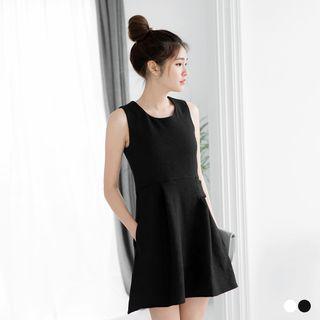 Textured Sleeveless Dress