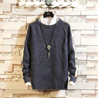 Letter Trim Sweater