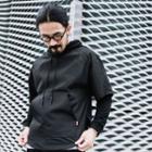 Mock Two-piece Hooded Pullover