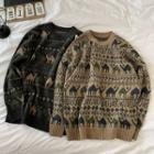 Couple Matching Animal Jacquard Sweater