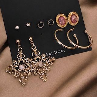 Set: Earring (various Designs) 0163a# - Set - Classic Earrings - Multicolor - One Size